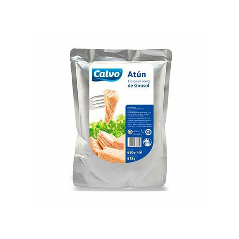 ATUN ACEITE "CALVO" BOLSA (650 GR)