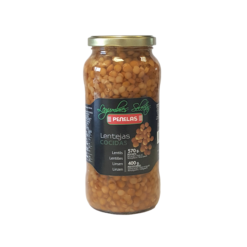 LENTEJA COCIDA (CRISTAL 540 GR UD)