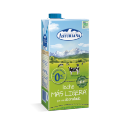 LECHE DESNATADA 0% "MAS LIGETA"(1 L