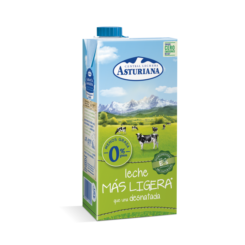 LECHE DESNATADA 0% "MAS LIGETA"(1 L