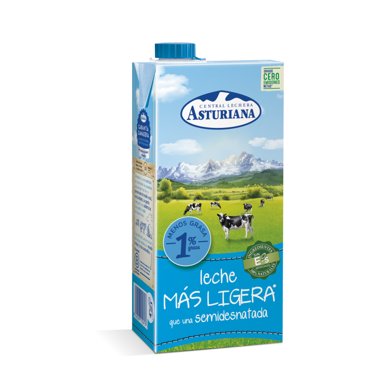 LECHE SEMI 1% "MAS LIGERA"(1 LT)