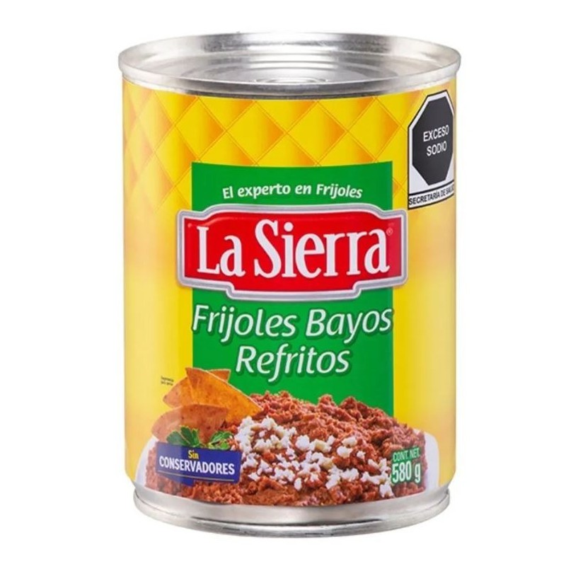 FRIJOLES REFRITOS BAYOS 580 GR*12 U