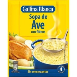 SOPA AVE CON FIDEOS...