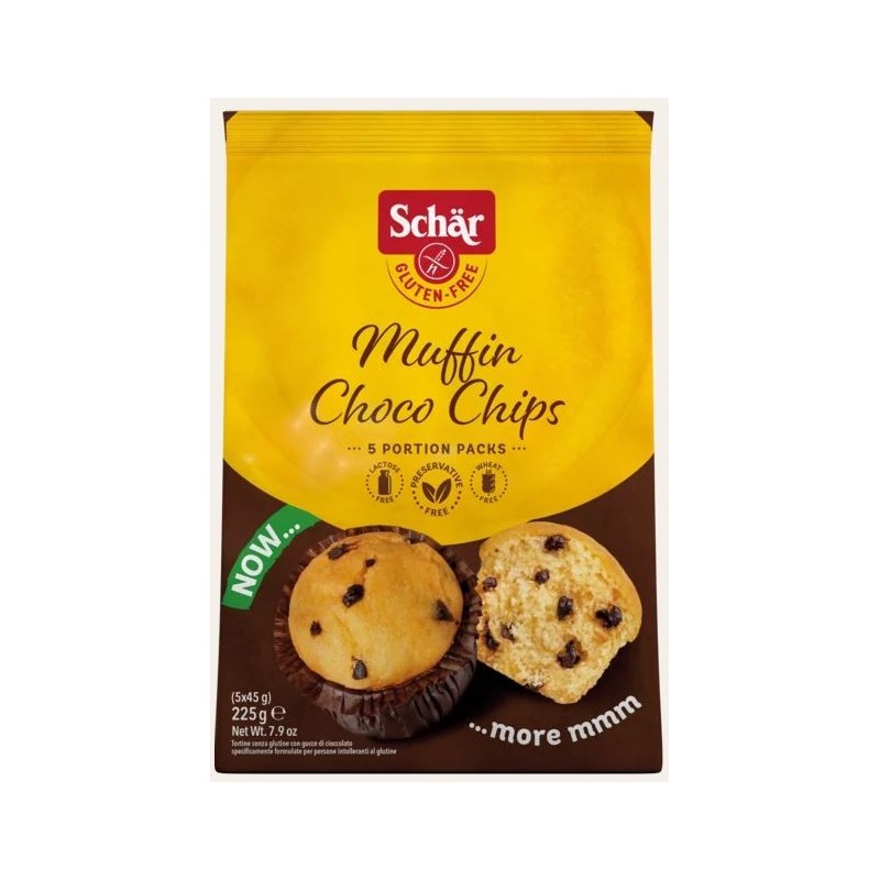 MUFFIN CHOCO CHIP 225g SIN GLUTEN