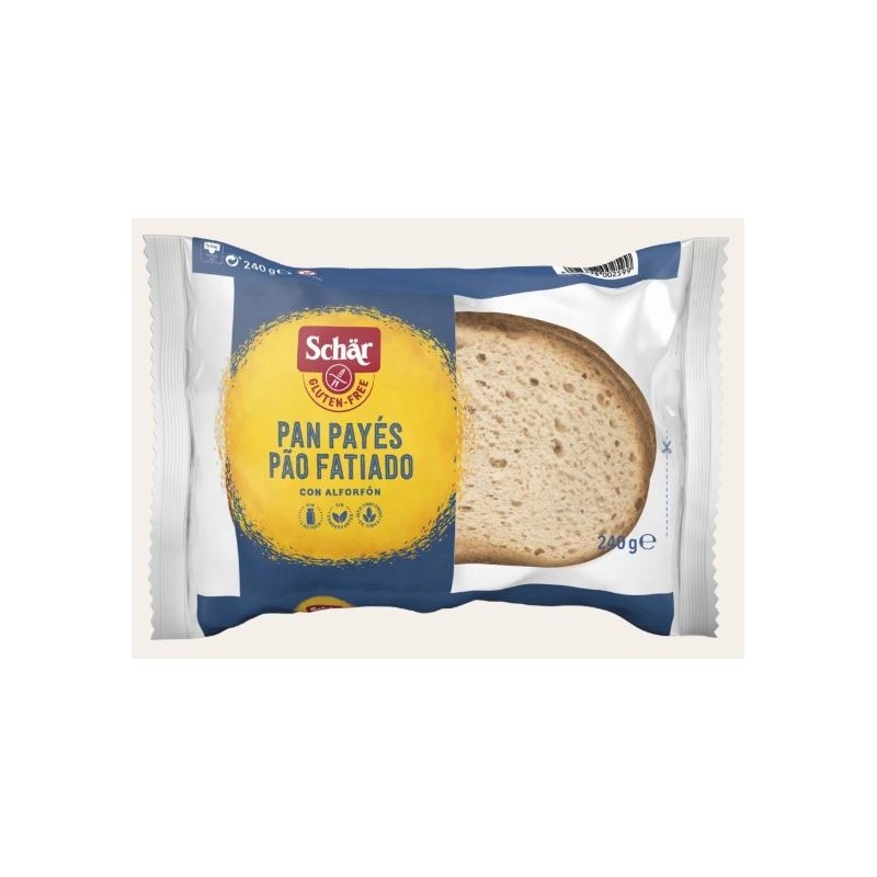 PAN PAYES-P.O FATIADO 240g SIN GLUT