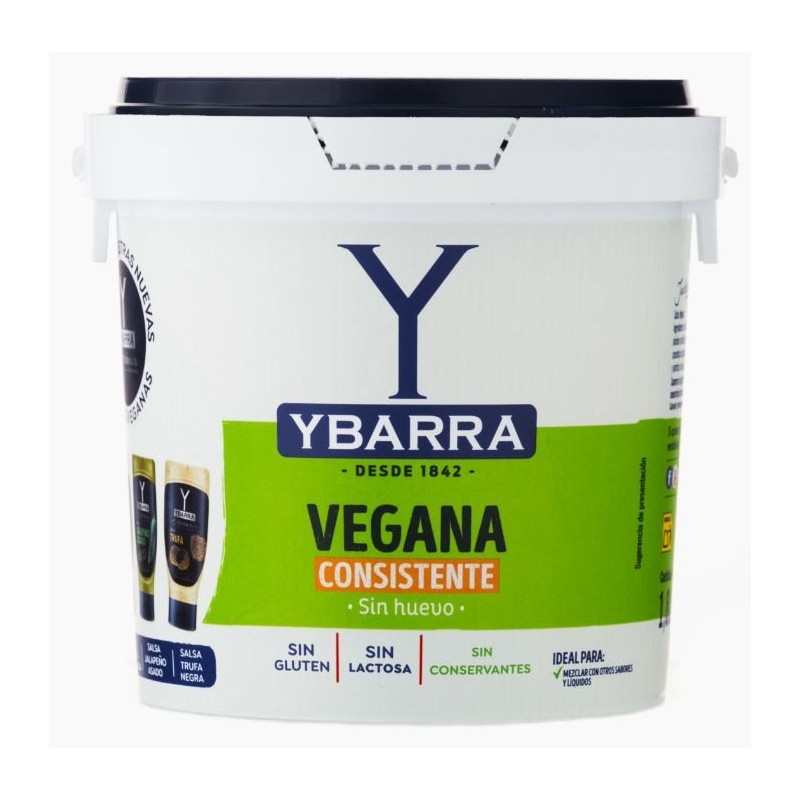 MAHONESA VEGANA CUBO 1,8 KG."YBARRA